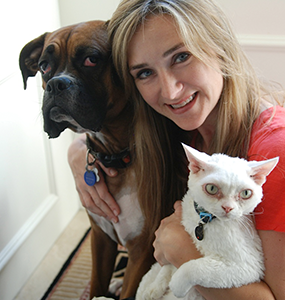 Dr. Ruth MacPete with her pets