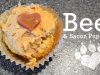 Beef & Bacon Pupcakes Valentines Day Treat 